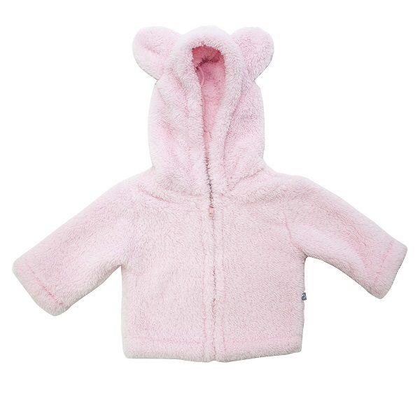 Pink Bunny Eared Hooded Jacket - Plum